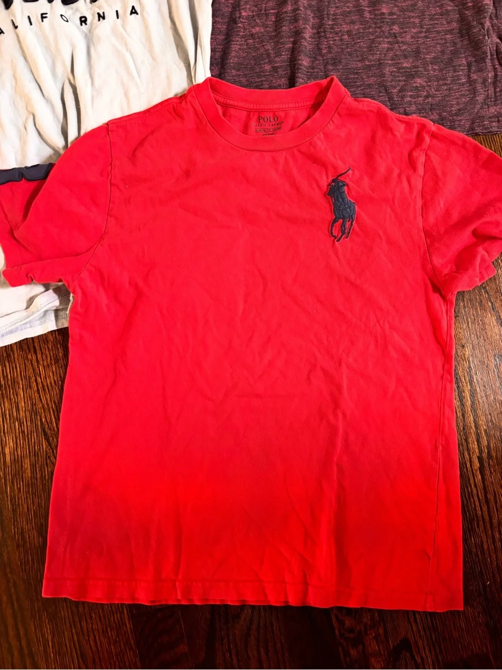 Ralph Lauren Short Sleeve Polo Tee in Bright Red with Pony Logo